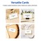 Avery Printable Rectangle Cards, 2" x 3.5", Matte White, Pre-printed Gold Beads Design, Sure Feed Technology, Laser & Inkjet Compatible, 160 Total, Great for Business Promotion